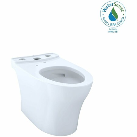 TOTO Aquia IV Elongated Universal Height Skirted Toilet Bowl Cotton White CT446CEFGN#01